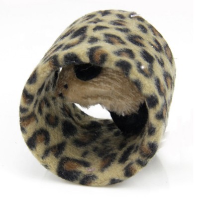 New Design Leopard Plush Cat Toy Cat Tunnel Mouse Toys For Cats