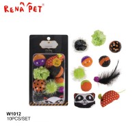 Best funny cat toy set stuffed with 100% pp halloween pet toy