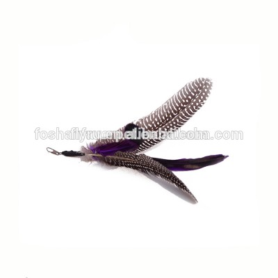 Hot Selling Products Natural Ecofriedly Flying Feather Cat Toys Cat Teaser Cat Toy