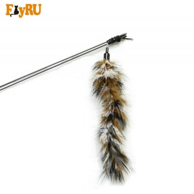 Cheap Funny Play Cat Toy Pet Accessory Interactive feather cat wand toys