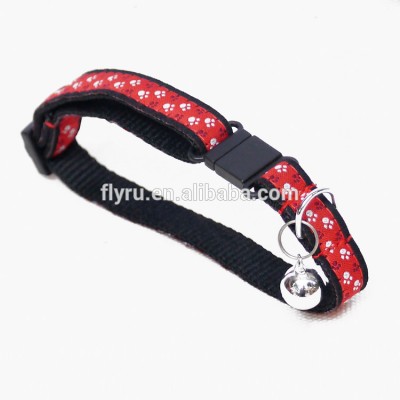 China Supplier Make Nylon Reflection Cat Collars Personalized Webbing Pet Collar